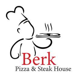 Berk Pizza & Steakhouse logo.